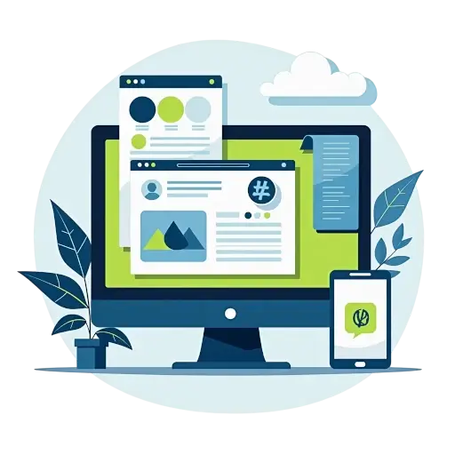 Icon logo redesign-website premium branding profesional